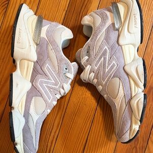New Balance Lavender and White Running Shoes